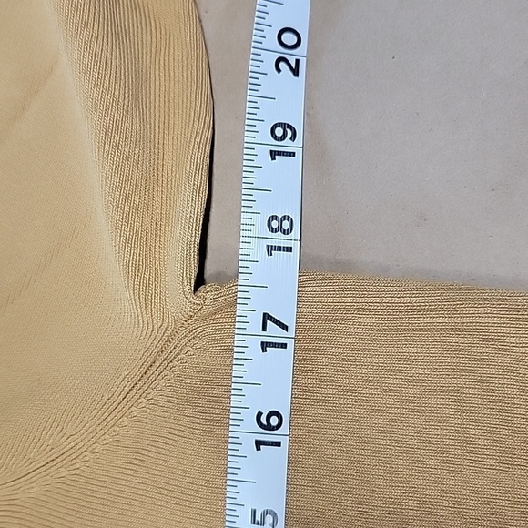 August Silk Petites Sweater, Mustard Brownish-Yellow Color, Size PM. - Picture 7 of 9